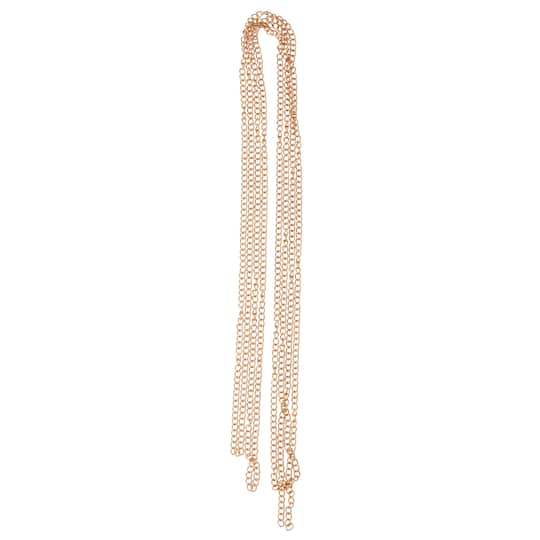 12 Pack: 96" Gold Open Curb Chain by Bead Landing™